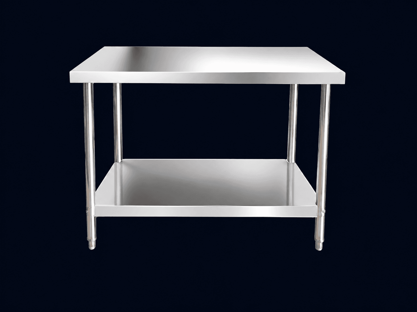 Mesa Inox com Prateleira 70 cm (GP802)